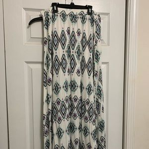 white Cato maxi skirt